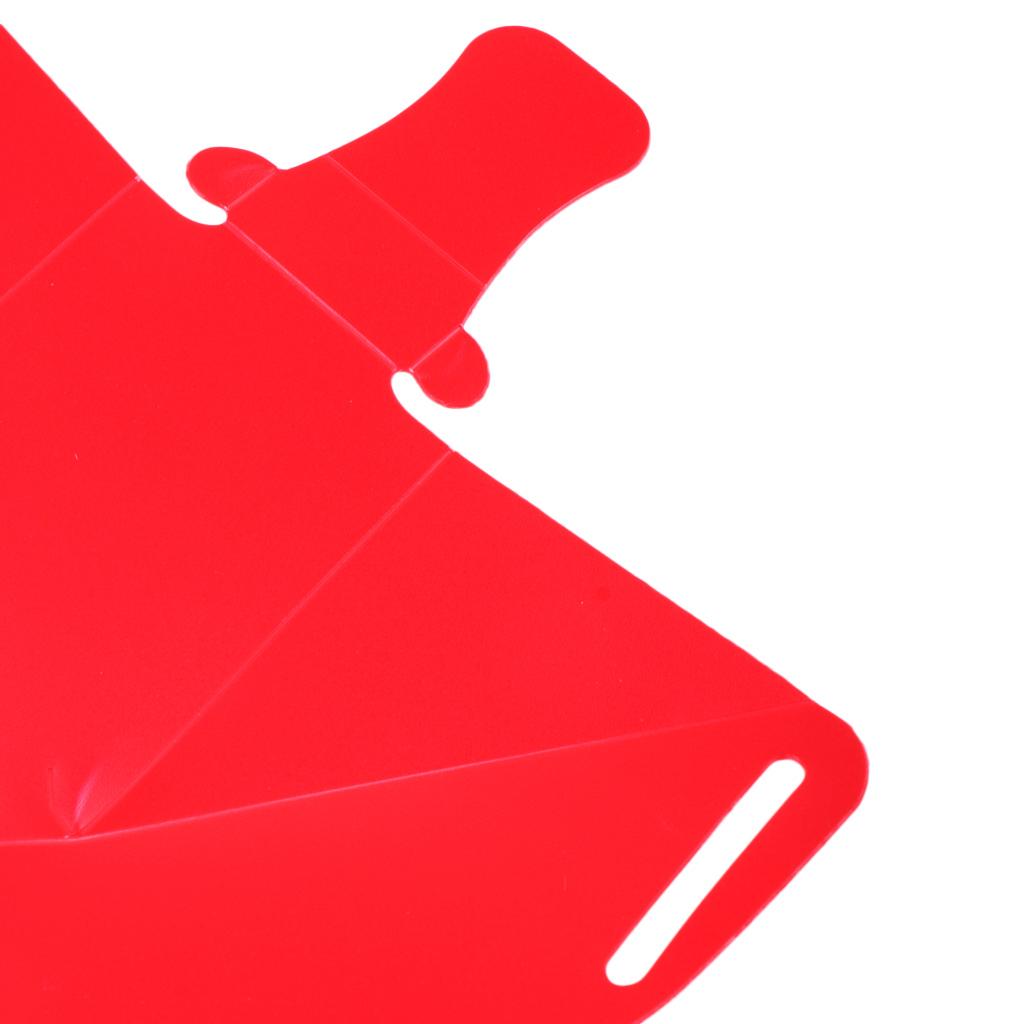 3 Pieces Kit Camping Picnic Folding Cup Bowl Plate Tableware Dinnerware Red