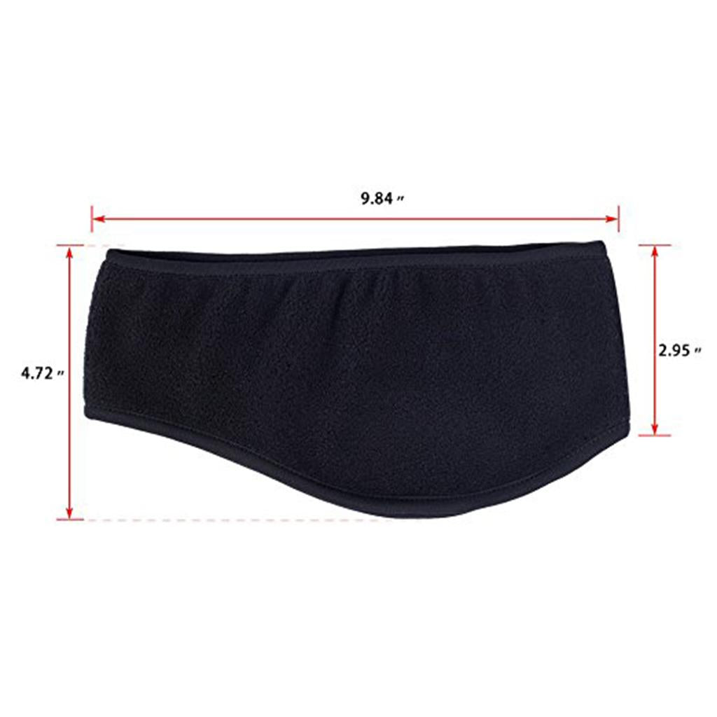 Warm Headband Ear Warmer Muffs Cover Headwear for Running Walking Black