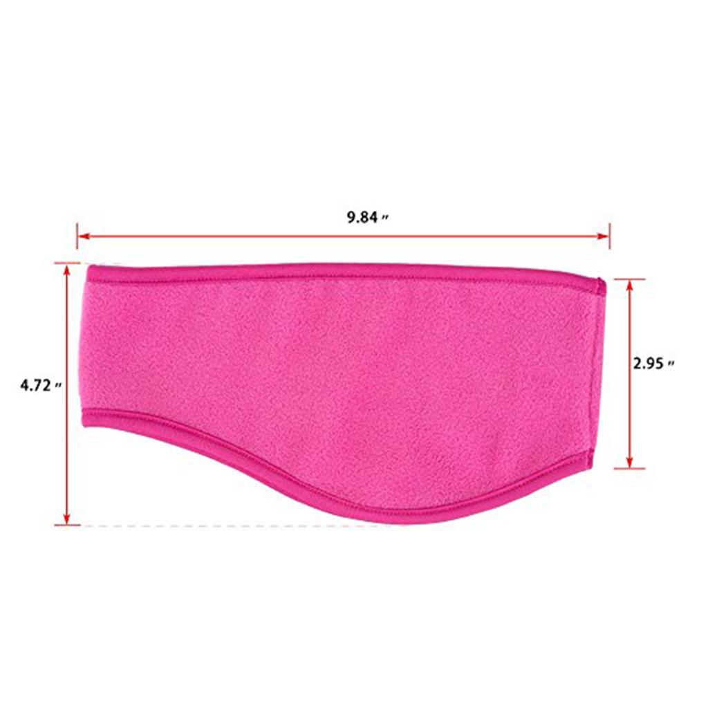 Warm Headband Ear Warmer Muffs Cover Headwear for Running Walking Pink