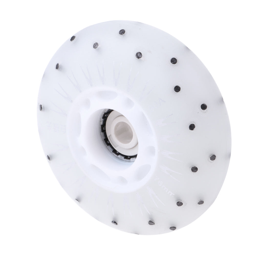 4pcs Flash Speed Skating Wheel Roller Skates Wheels Light 76mm White