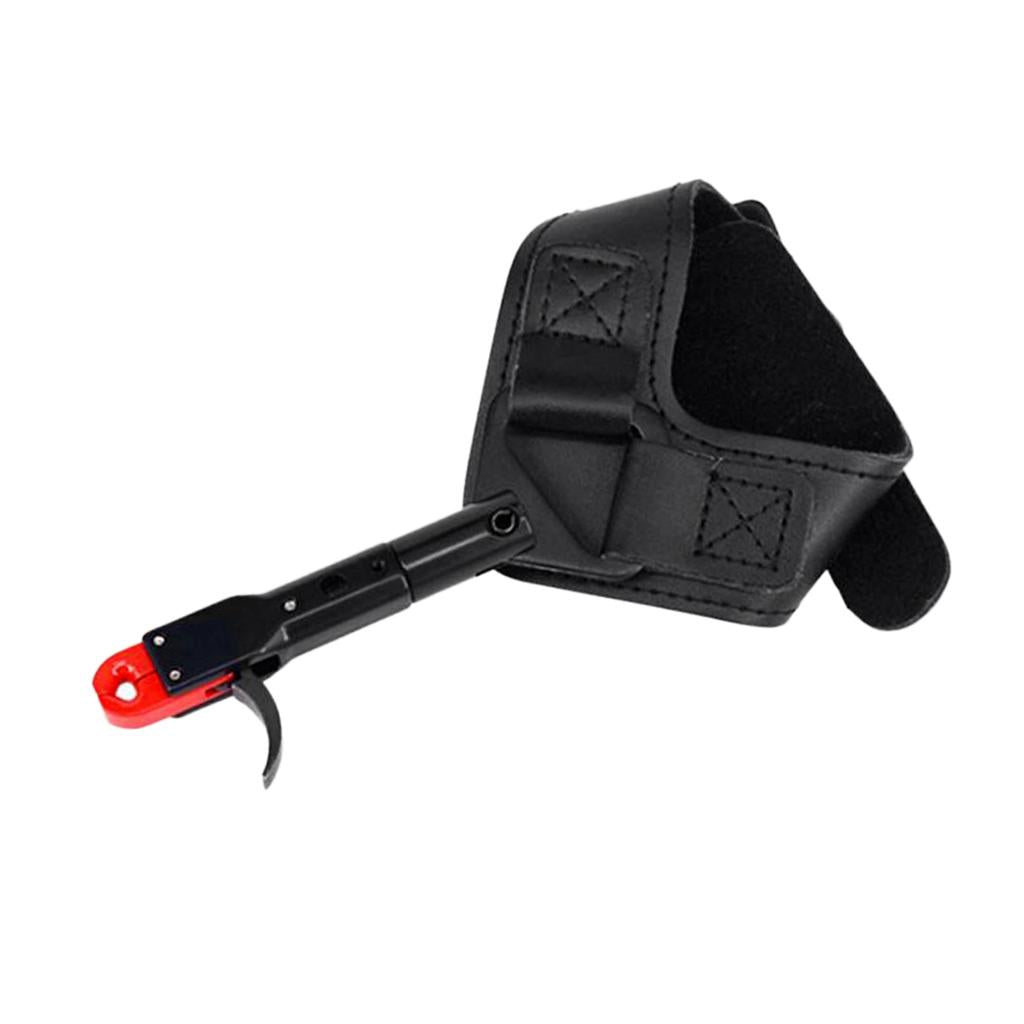 Outdoor Adjustable Archery Release Aid Trigger Hunting Wrist Buckle Strap