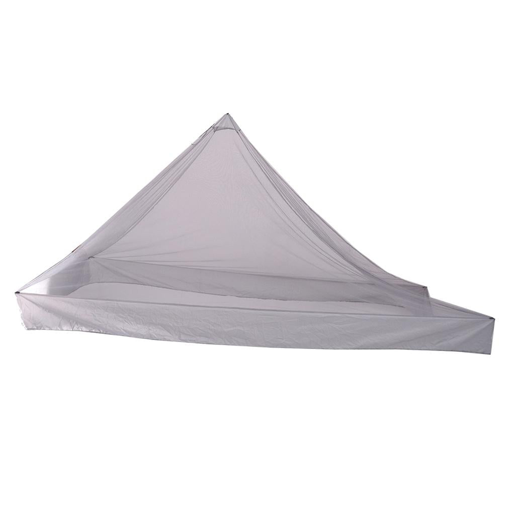 Portable Travel Camping Hammock Mosquito Net Tent Sleeping Canopy Gray