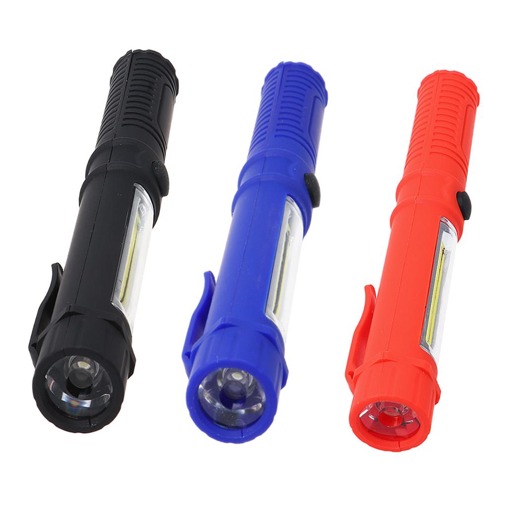 Multifunction COB Work Light Lamp Handy Flashlight Torch W/ Magnetic Black
