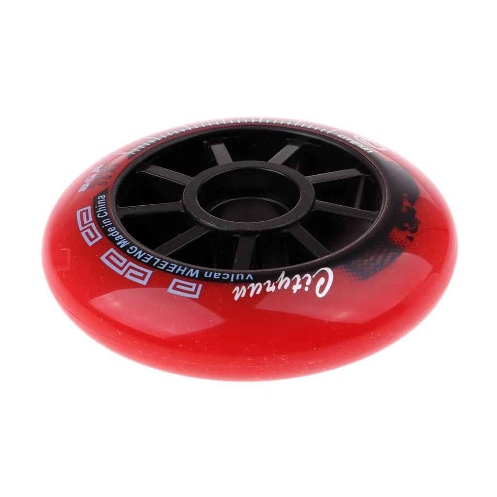 Speed Skating Wheels Outdoor Indoor Inline Skate Wheels Tool 90mm Red