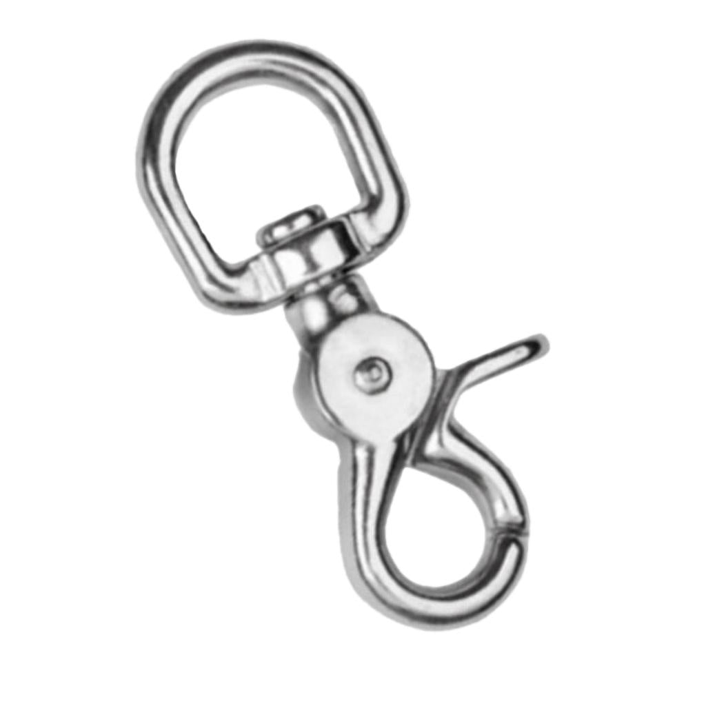 Swivel Eye Lobster Clasps Clip Fastener Spring Snap Buckle Hook Keychain