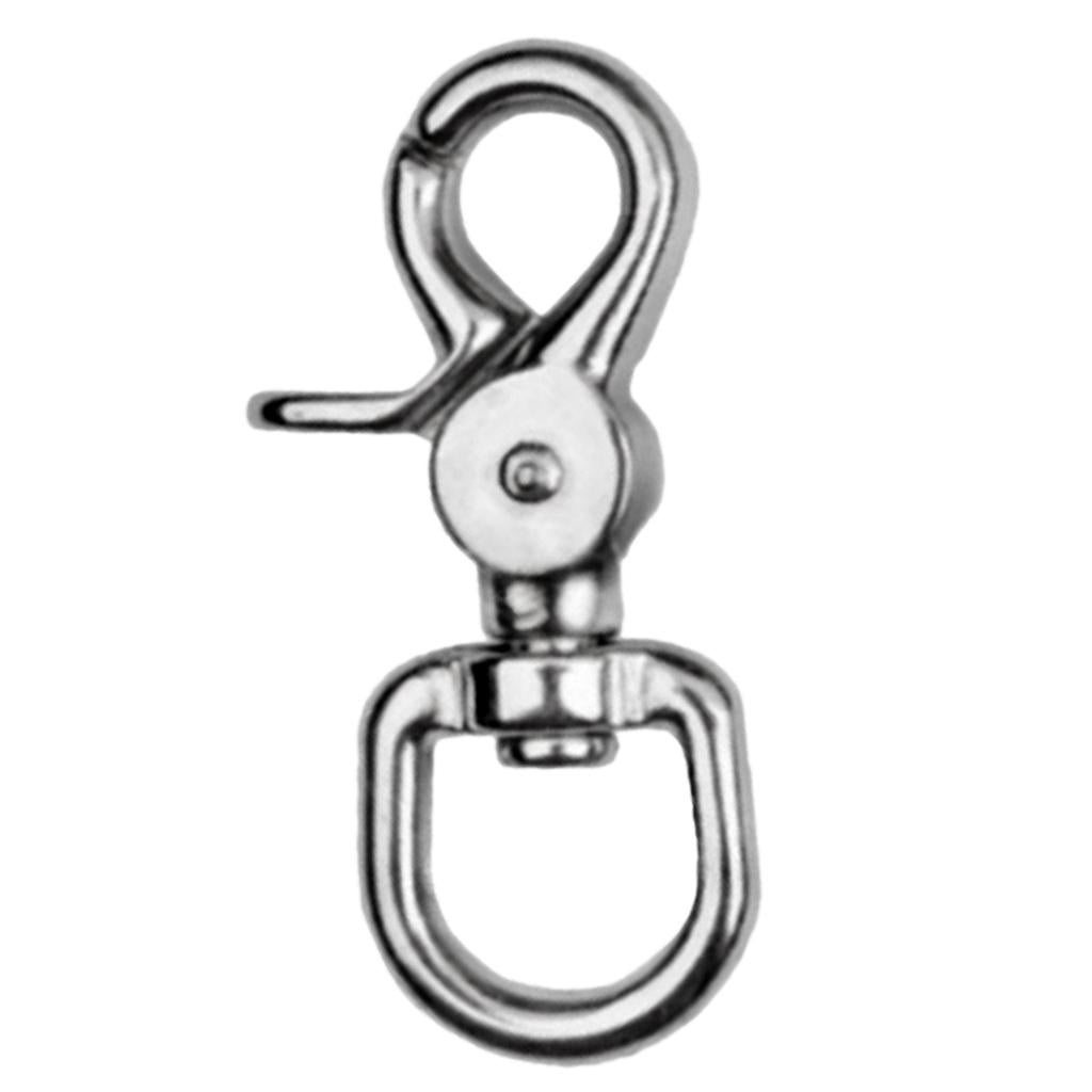 Swivel Eye Lobster Clasps Clip Fastener Spring Snap Buckle Hook Keychain