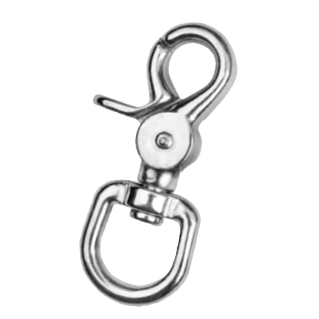 Swivel Eye Lobster Clasps Clip Fastener Spring Snap Buckle Hook Keychain