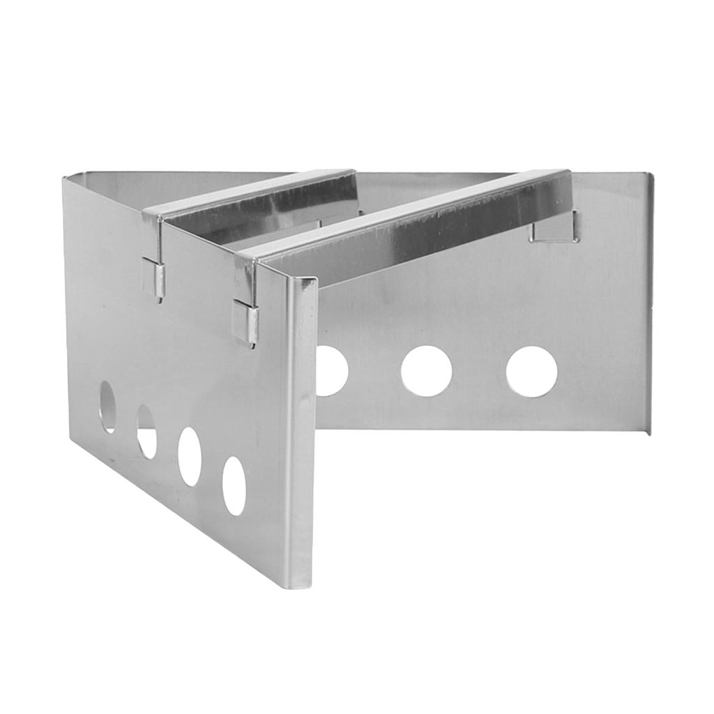 Outdoor Camping Picnic Stainless Steel Lightweight Wood Cooking Stove Rack