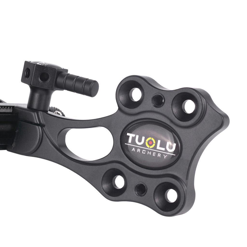 Micro Adjust 5 Pin .019 Compound Bow Archery Sight - Short Pole Black"
