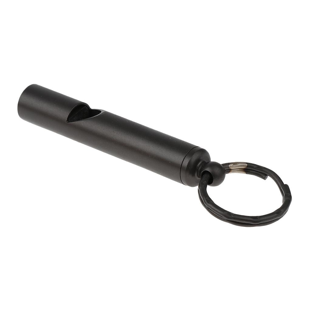 Emergency Safety Whistle Outdoor Survival Rust Proof Adventure Black