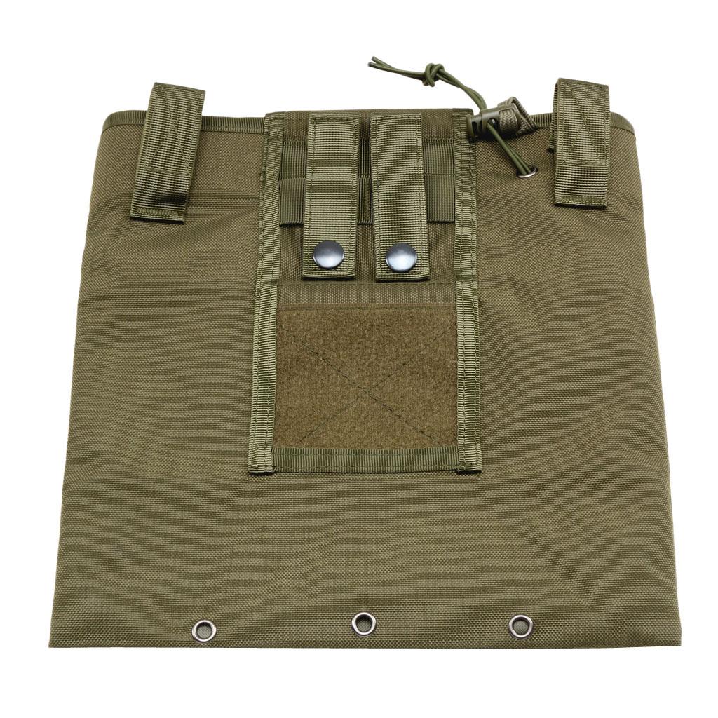 Camping Hunting Molle Magazine Dump Drop Pouch Compact Bag army green
