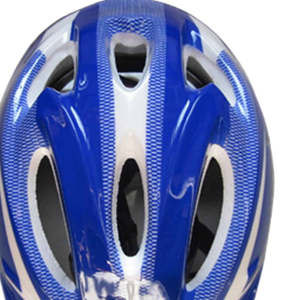 7 Pieces Kids Roller Skating Helmet Knee Elbow Wrist Pads Set dark blue