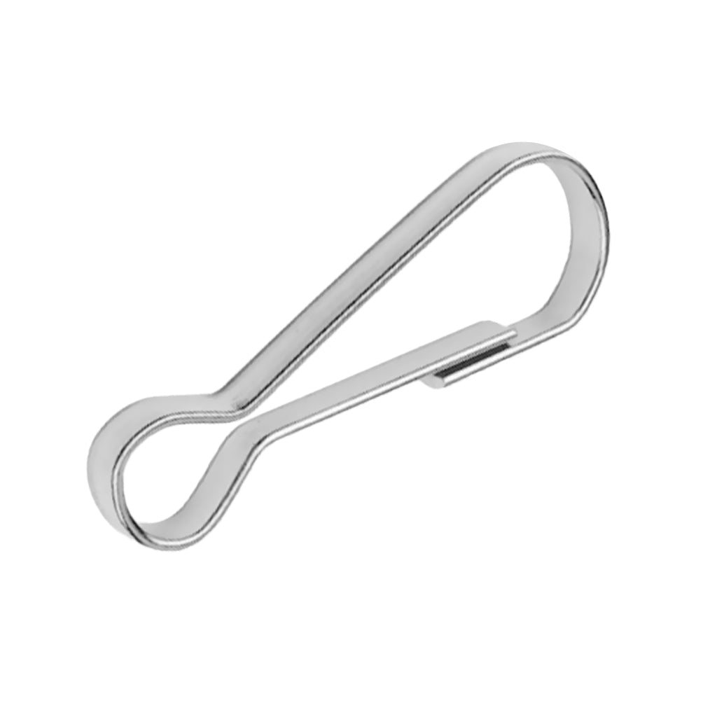 100pcs Stainless Steel Carabiners Spring Snap Clasp Outdoor Hardware 28mm