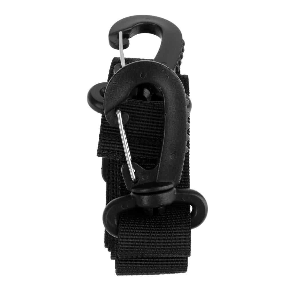 2xOutdoor Strapping Band Backpack Webbing Strap Belt Swivel Clip Buckle