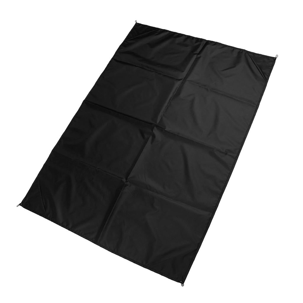 Waterproof Foldable Camping Blanket Outdoor Picnic BBQ Mat 140x150cm Black