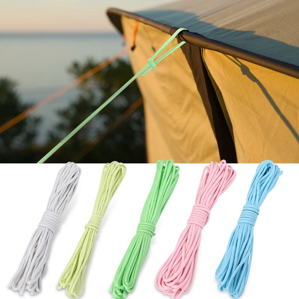 Glow in the Dark 550 Luminous Paracord Parachute Rope Cord Outdoor pink