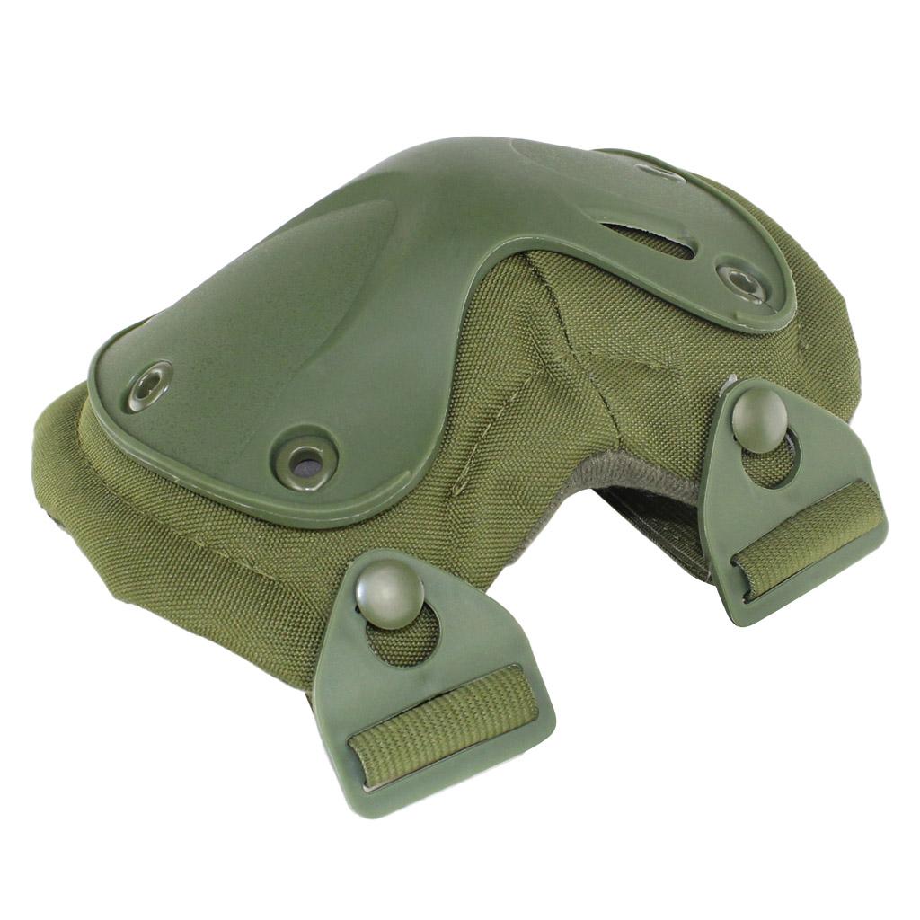 Adjustable Knee Pads Elbow Pads Outdoor Roller Skating Protective Kit Green