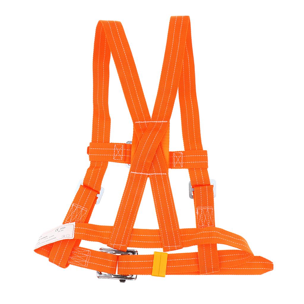 Outdoor 5 point Half Body Climbing Harness Safety Belt Rescue Rope S + 3m