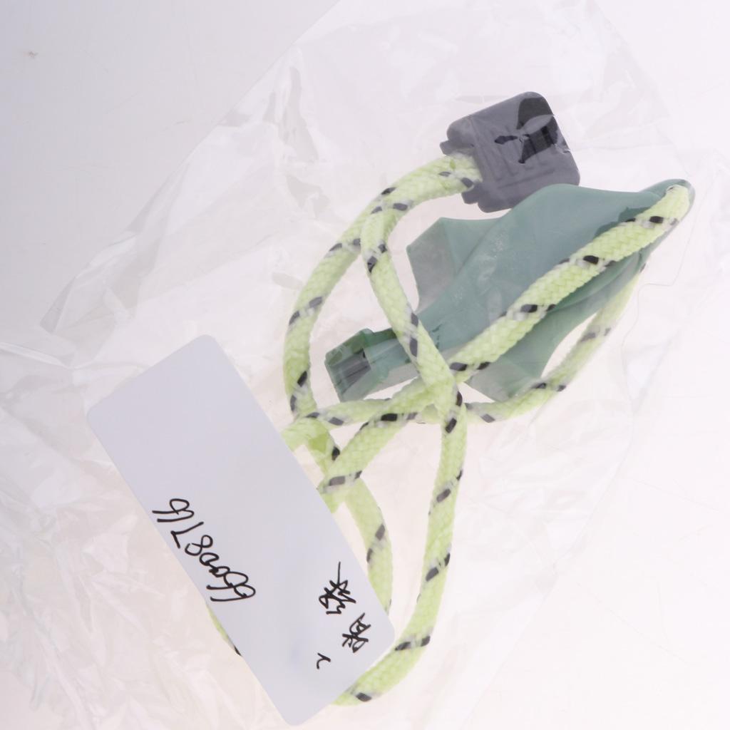 Outdoor High Decibel Camping Emergency Whistle with Lanyard Strap Green
