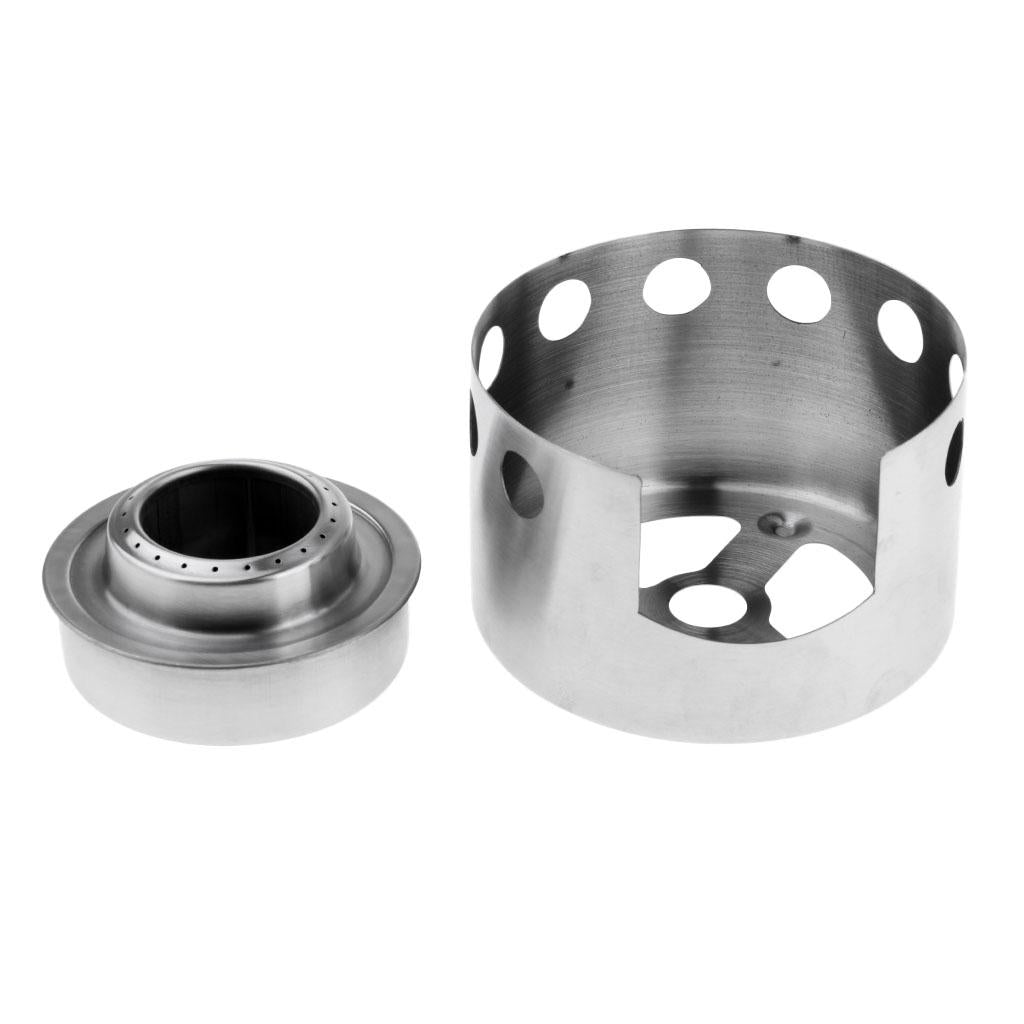 Outdoor Stainless Steel Canteen Cup Spirit Stove Stand Camping Cooking Rack