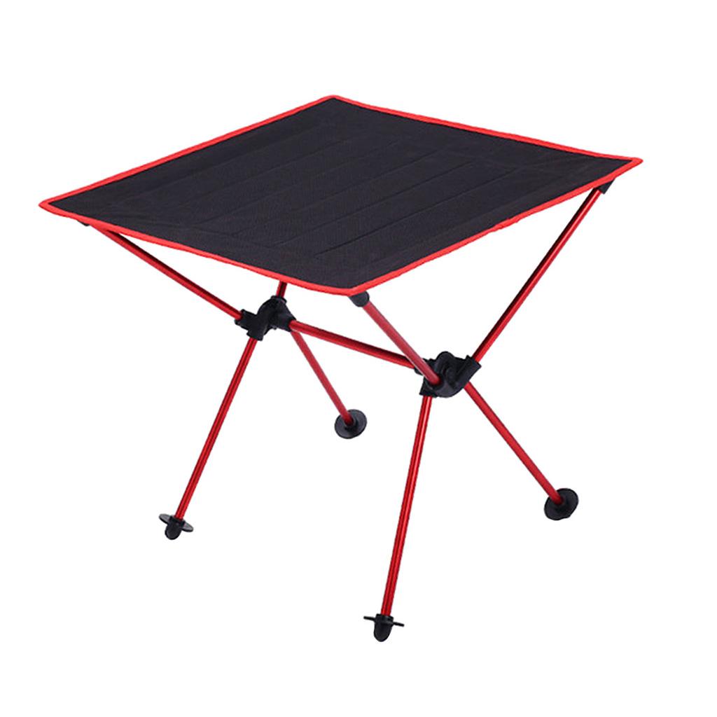 Aluminium Alloy Camping Foldable Table Tavel Picnic Portable Desk Red
