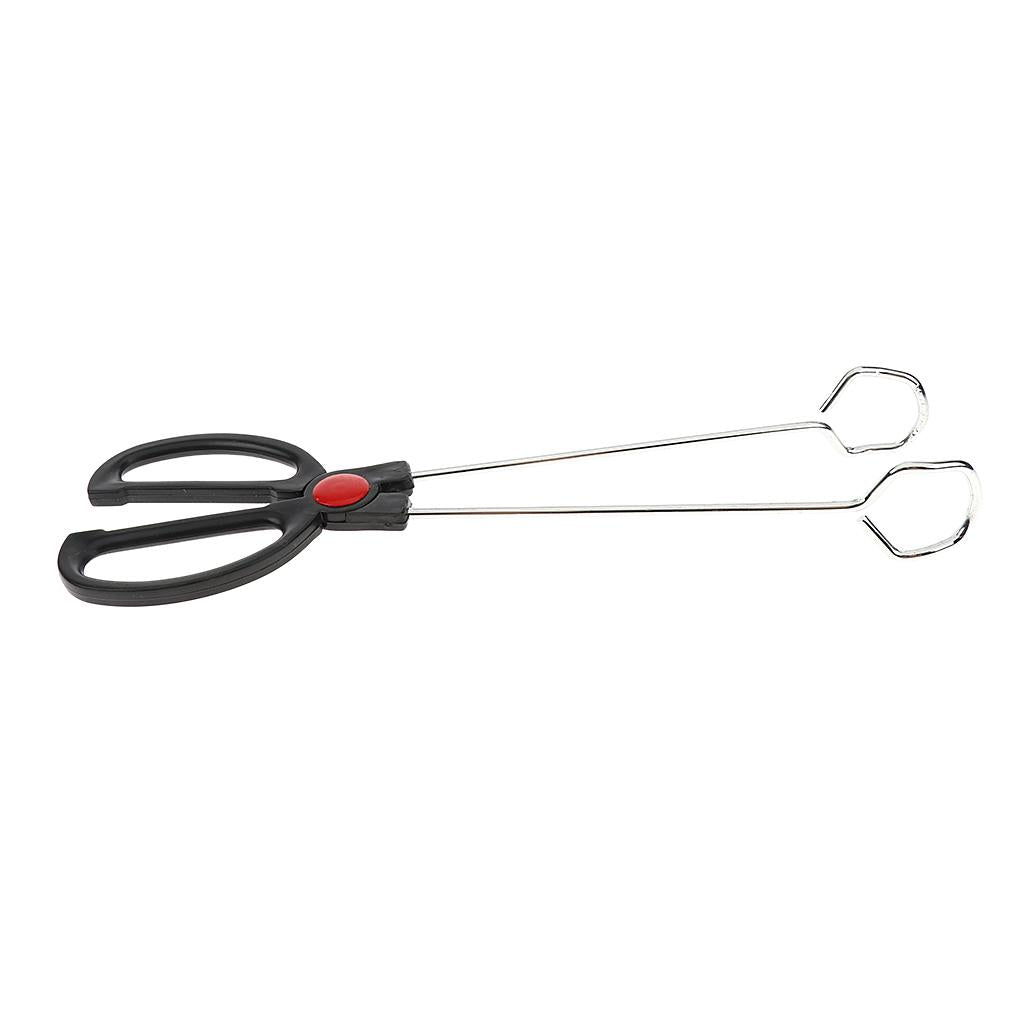 Stainless Steel BBQ Clip Food Tong Outdoor Camping Heat-proof Handle Clamp
