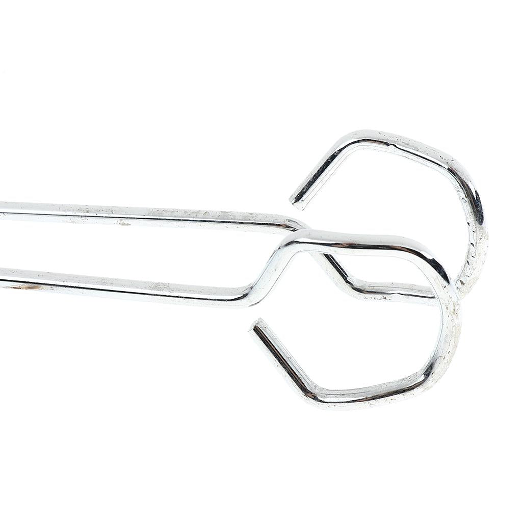 Stainless Steel BBQ Clip Food Tong Outdoor Camping Heat-proof Handle Clamp