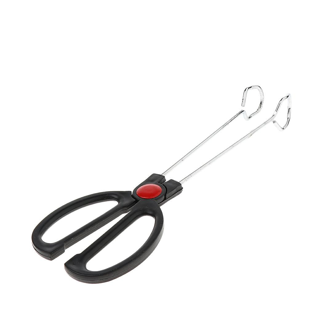 Stainless Steel BBQ Clip Food Tong Outdoor Camping Heat-proof Handle Clamp