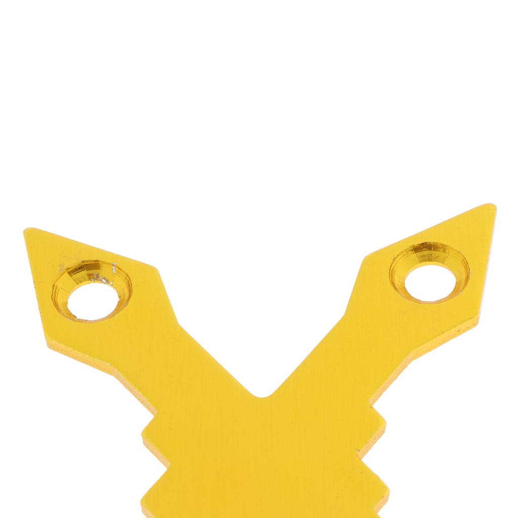 1 Pair Aluminum Alloy Anti Collapse Skateboard Longboard Deck Gasket gold