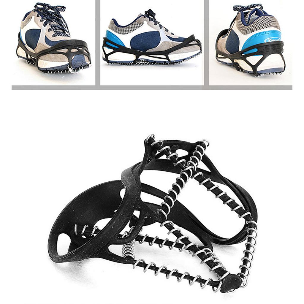 Snow Winter Crampons Ice Cleats Gripper Climbing Spike Shoes Cover Anti Slip