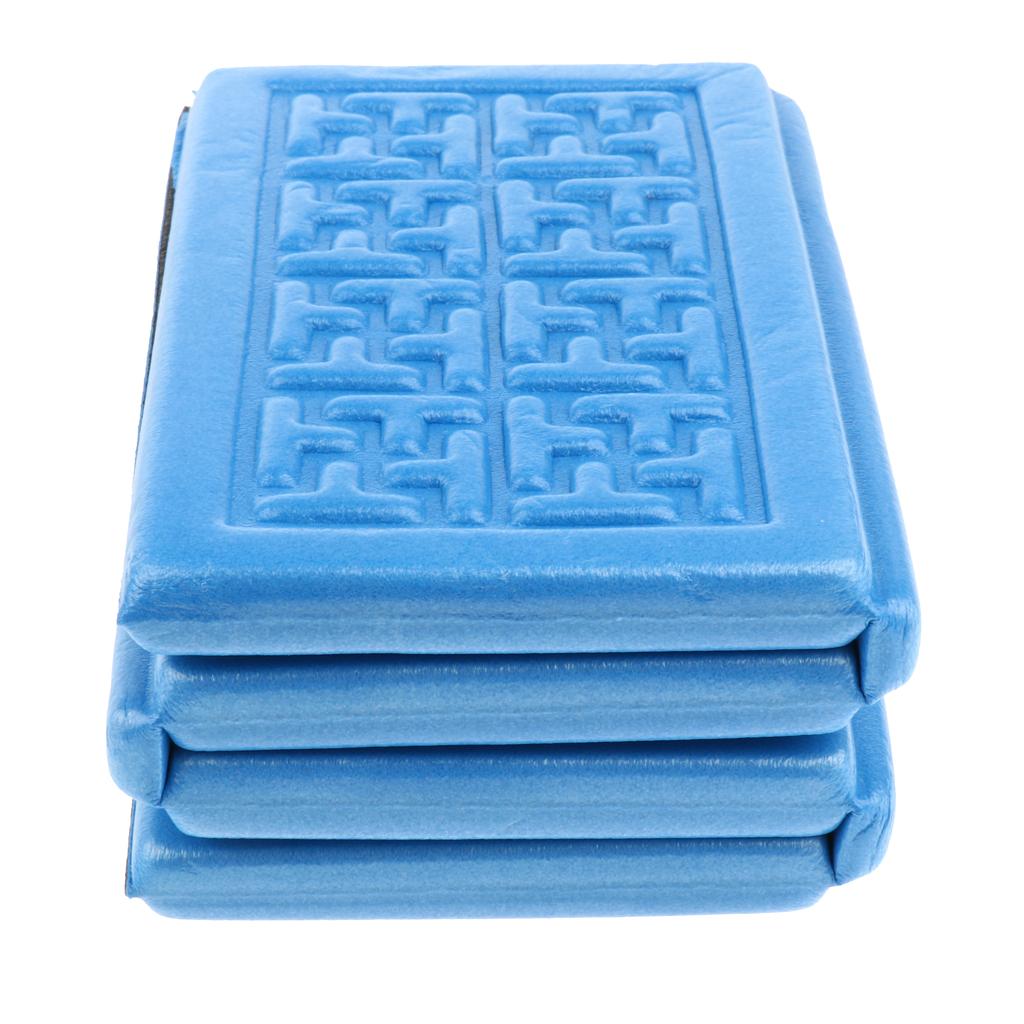 Collapsible Foldable Seat Cushion XPE Foam Mat Camping Waterproof Pad Blue