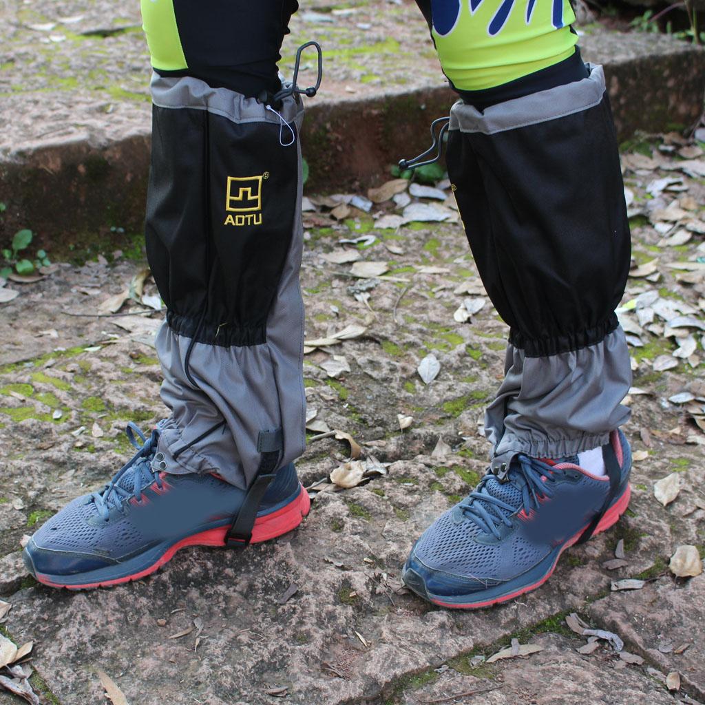 Outdoor Waterproof Snow Ski Legging Gaiters Shoe Boots Cover Climbing Black