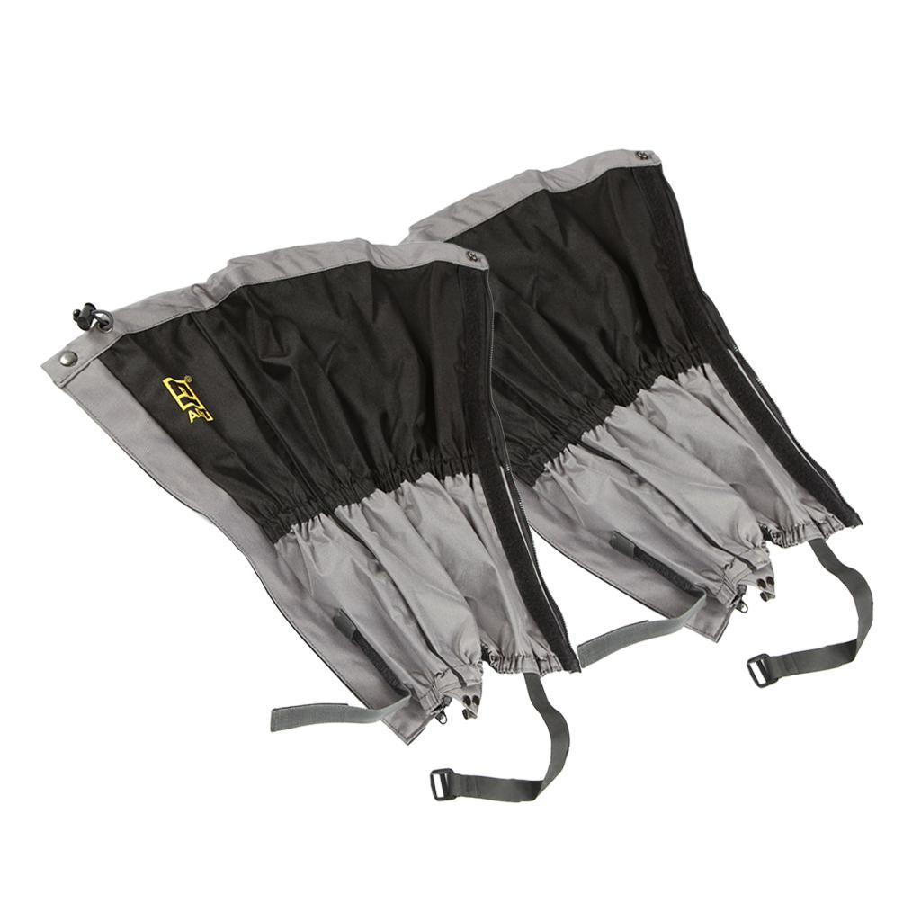 Outdoor Waterproof Snow Ski Legging Gaiters Shoe Boots Cover Climbing Black
