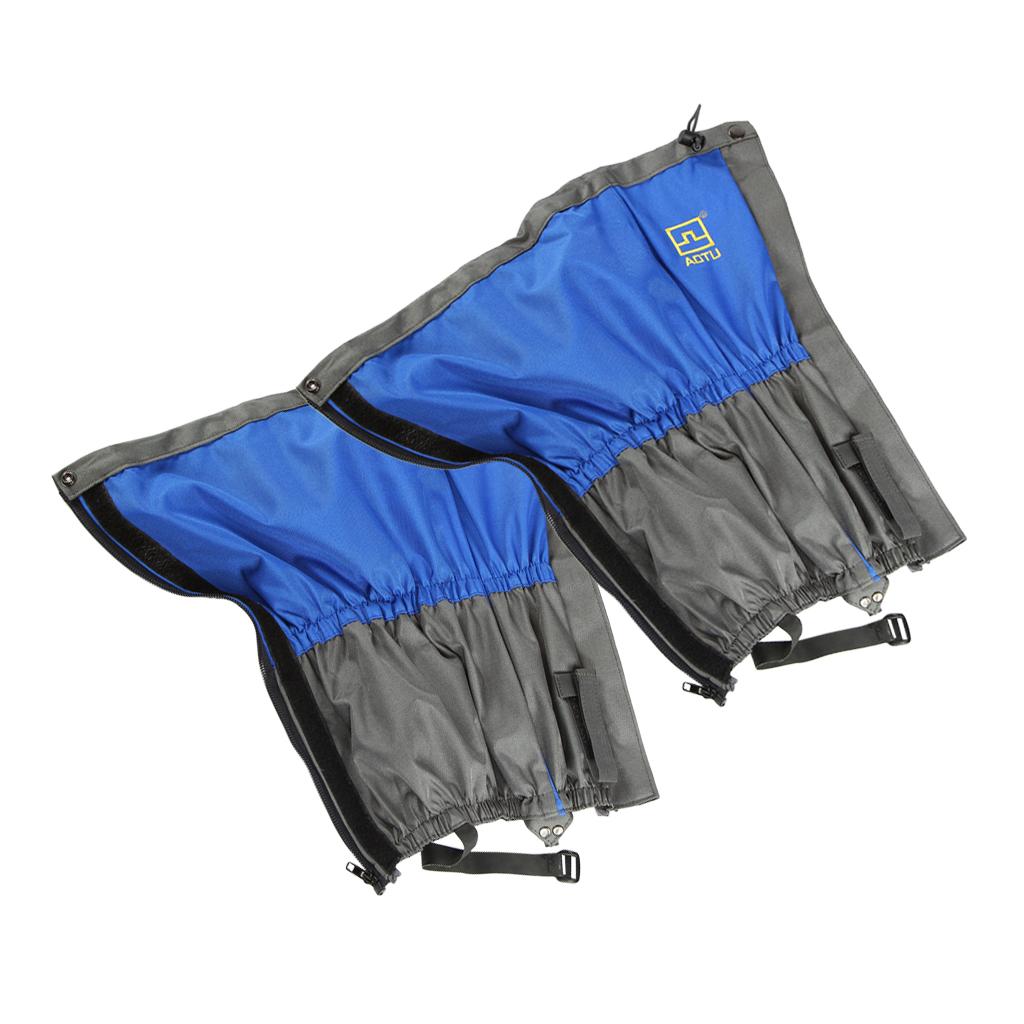 Outdoor Waterproof Snow Ski Legging Gaiters Shoe Boots Cover Climbing Blue