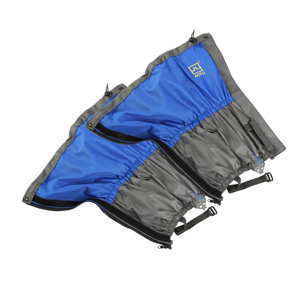 Outdoor Waterproof Snow Ski Legging Gaiters Shoe Boots Cover Climbing Blue