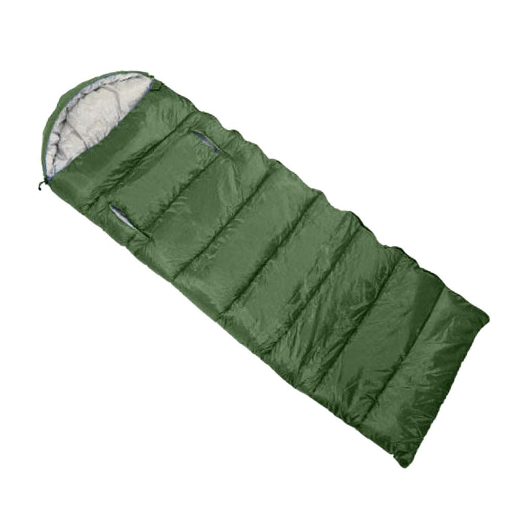 Lightweight Outdoor Camping Hiking Envelope Sleeping Bag 210 x 75cm green