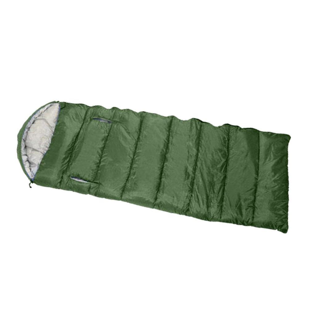 Lightweight Outdoor Camping Hiking Envelope Sleeping Bag 210 x 75cm green