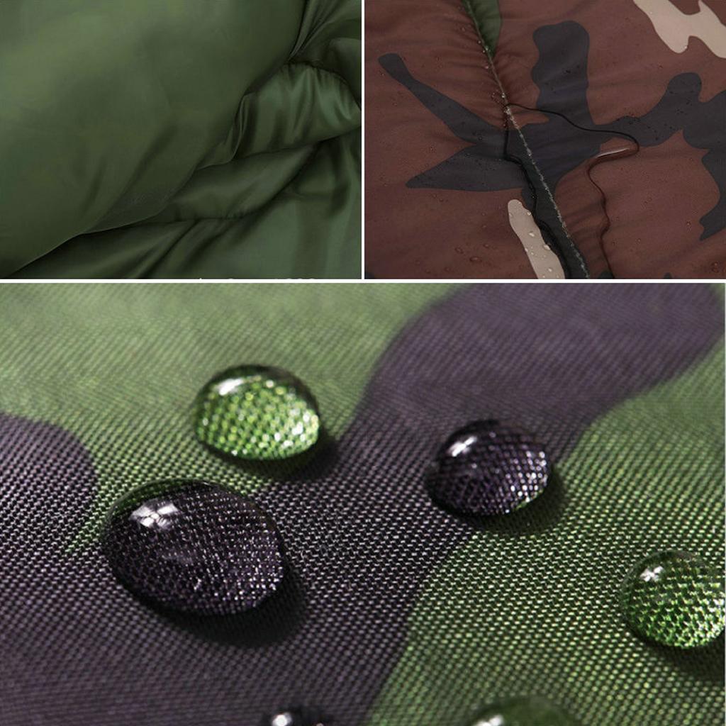 Outdoor Camping Hiking Envelope Single Sleeping Bag With Compression Sack