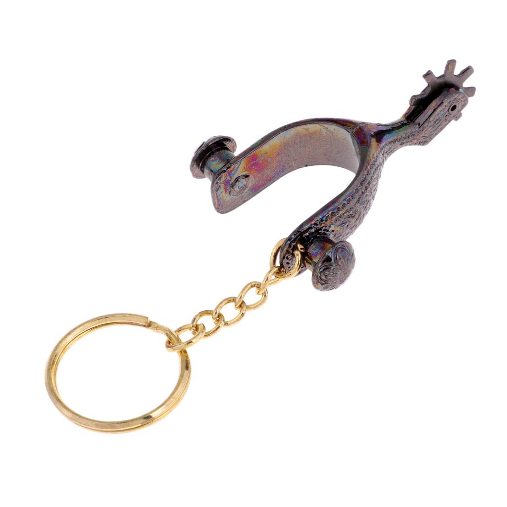 Alloy Decor Keychain Key Buckle Pendant Festival Gift Black