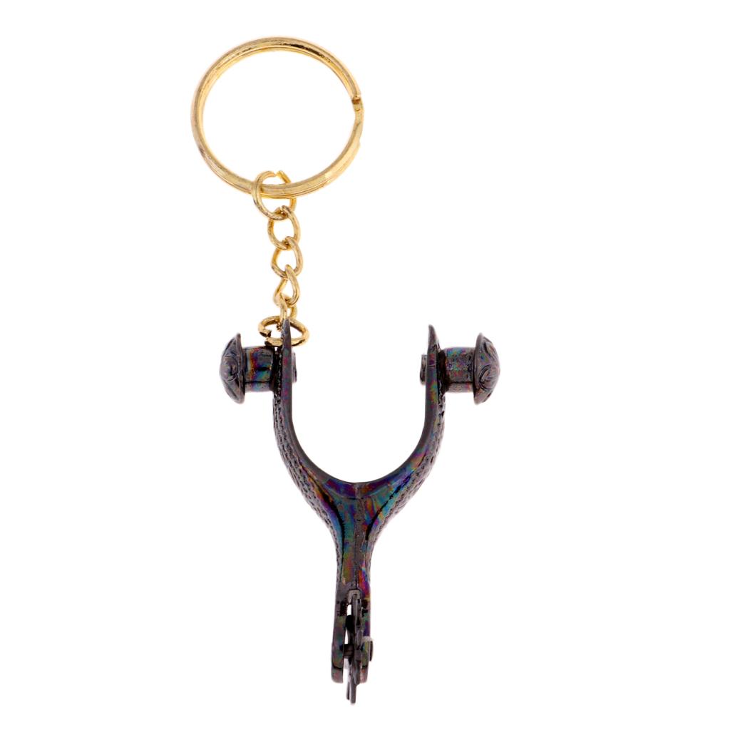 Alloy Decor Keychain Key Buckle Pendant Festival Gift Black