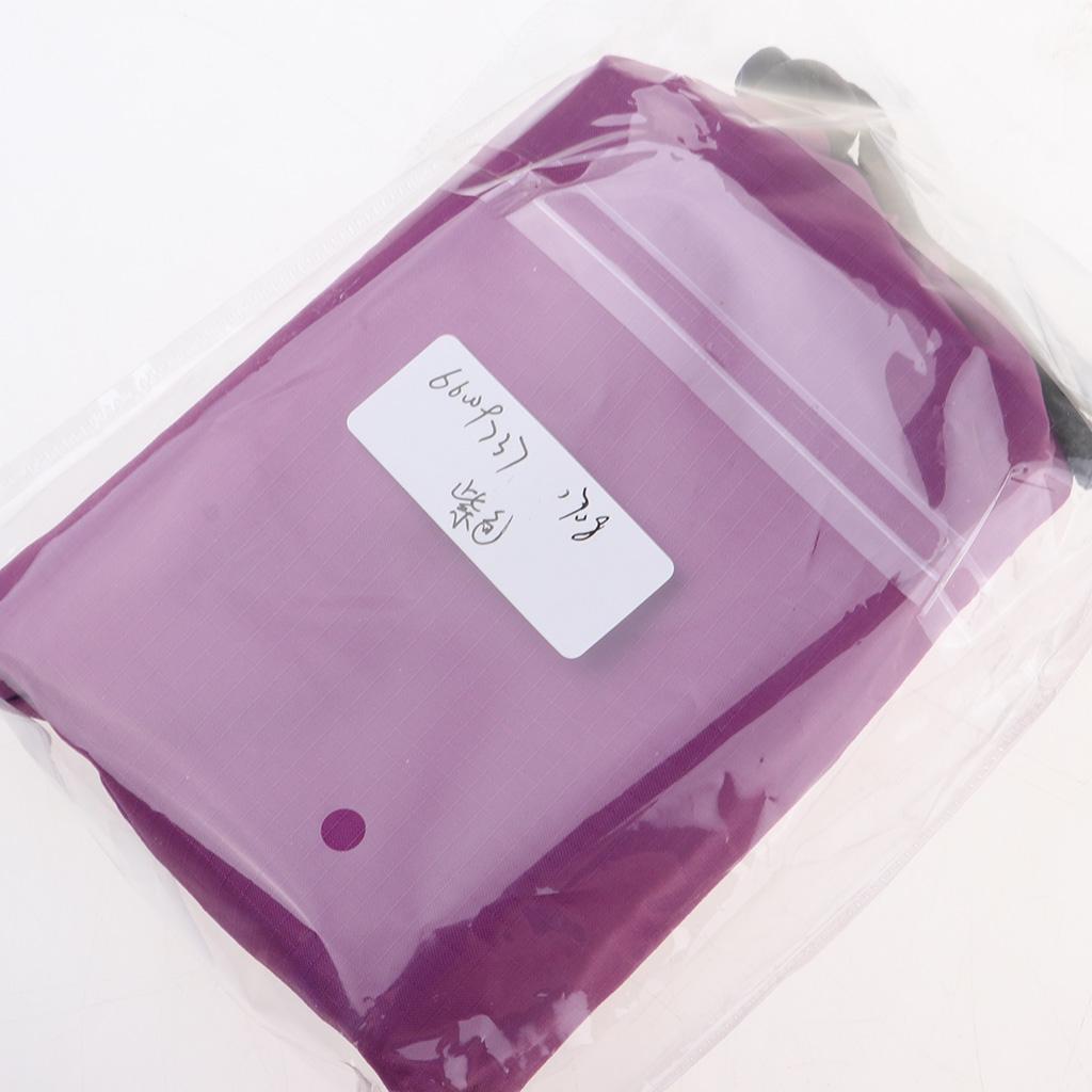 Waterproof Pocket Camping Blanket Mini Folding Handy Picnic Beach Mat Purple