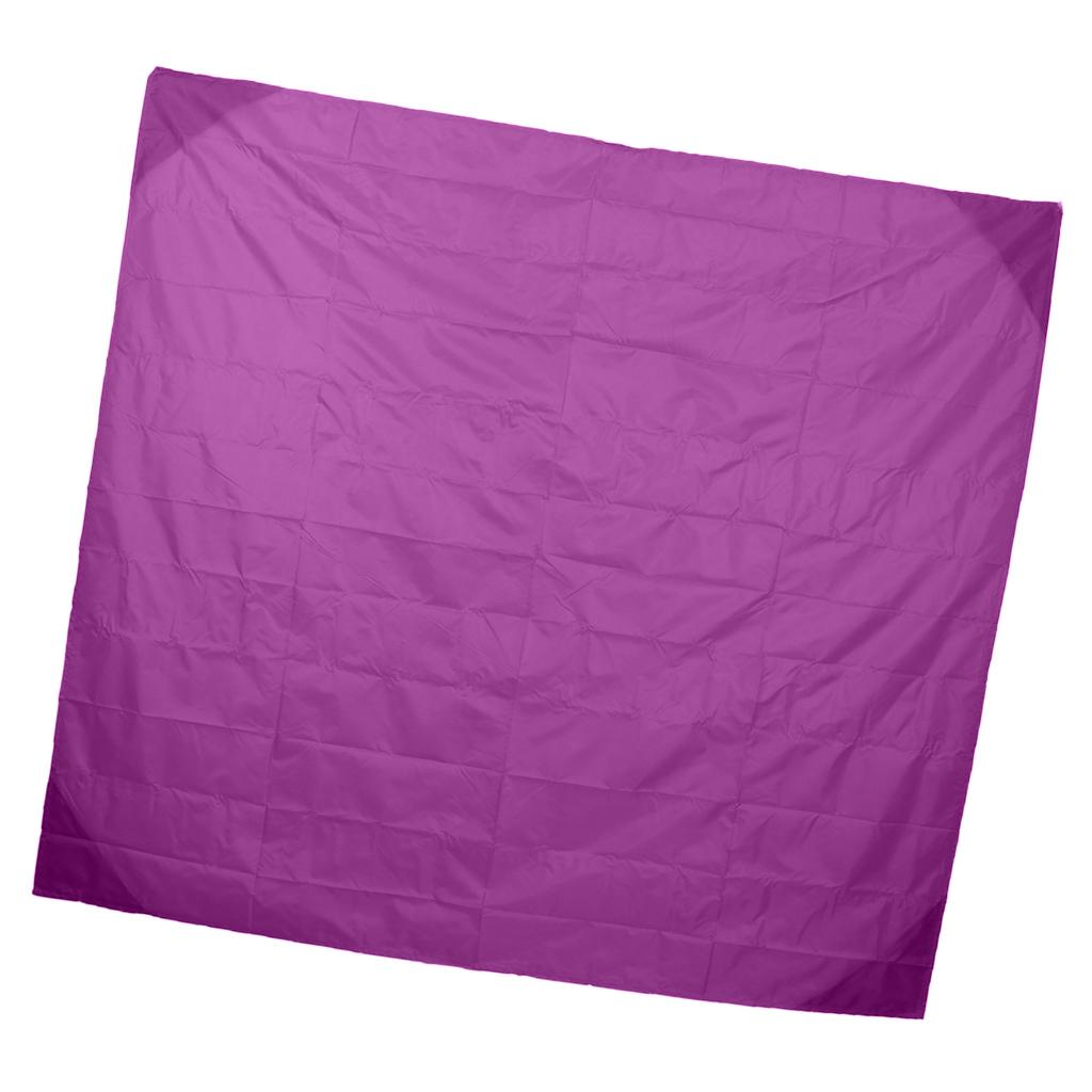 Waterproof Pocket Camping Blanket Mini Folding Handy Picnic Beach Mat Purple