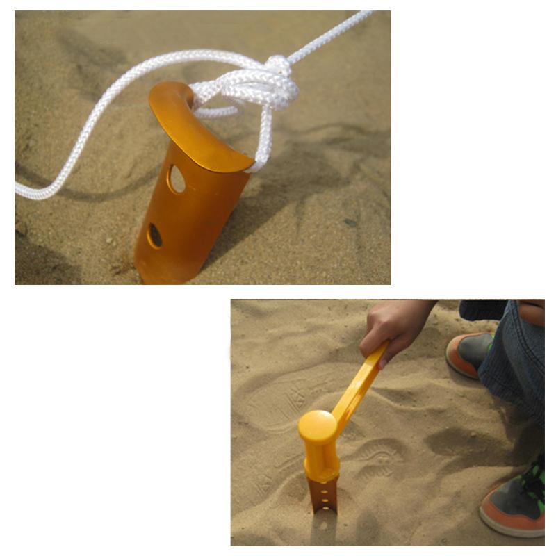 5 Pieces Aluminium Alloy Camping Hiking Tent Pegs Stakes Nails 230mm orange