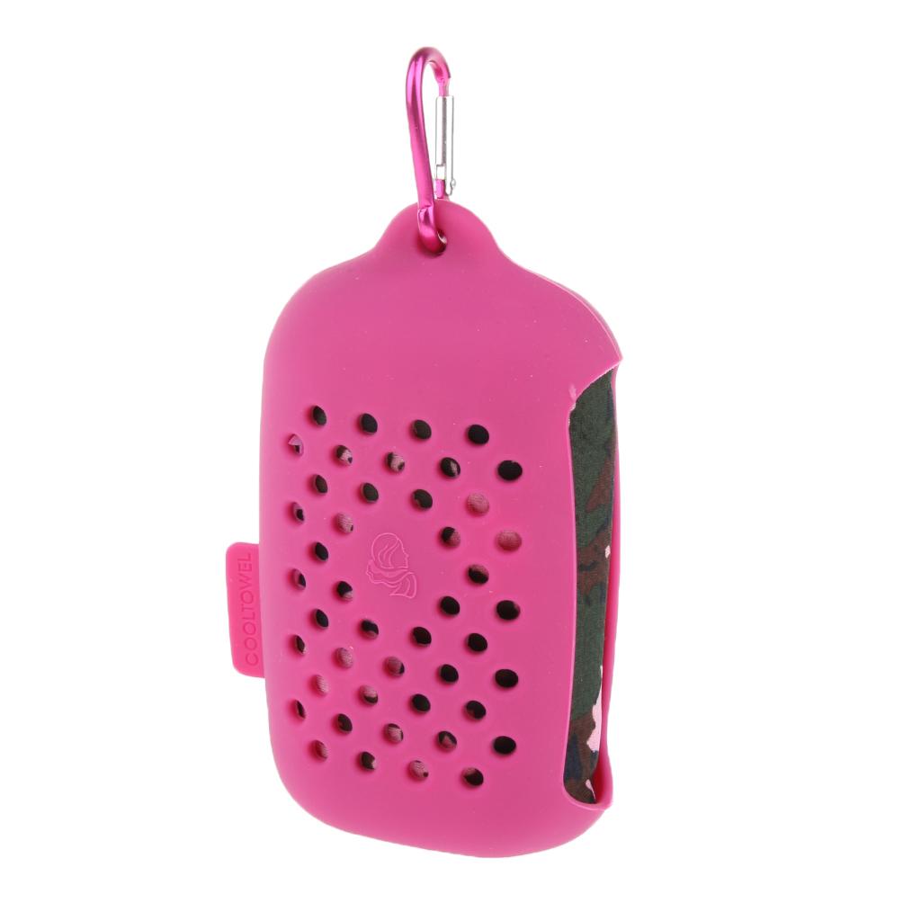 Instant Cooling Towel Reusable Chill Cool for Outdoor Sports pink