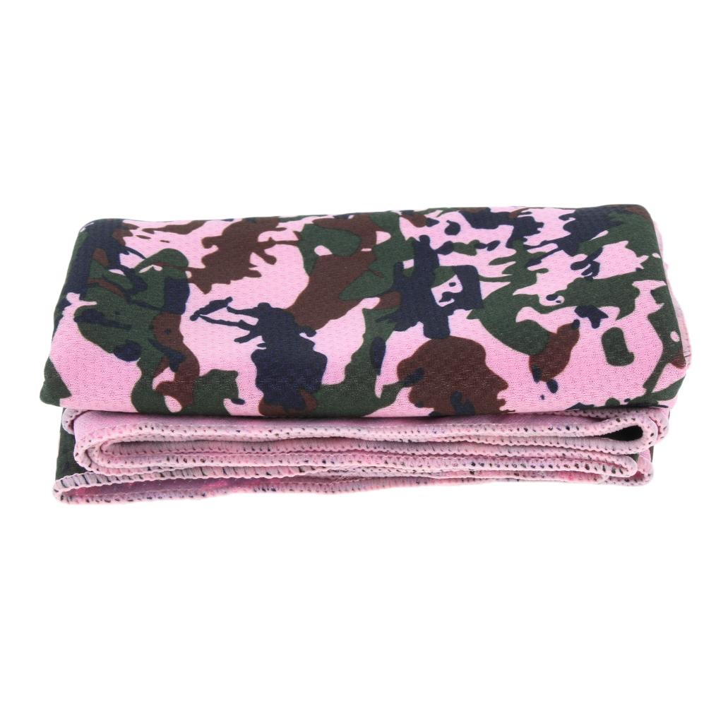 Instant Cooling Towel Reusable Chill Cool for Outdoor Sports pink