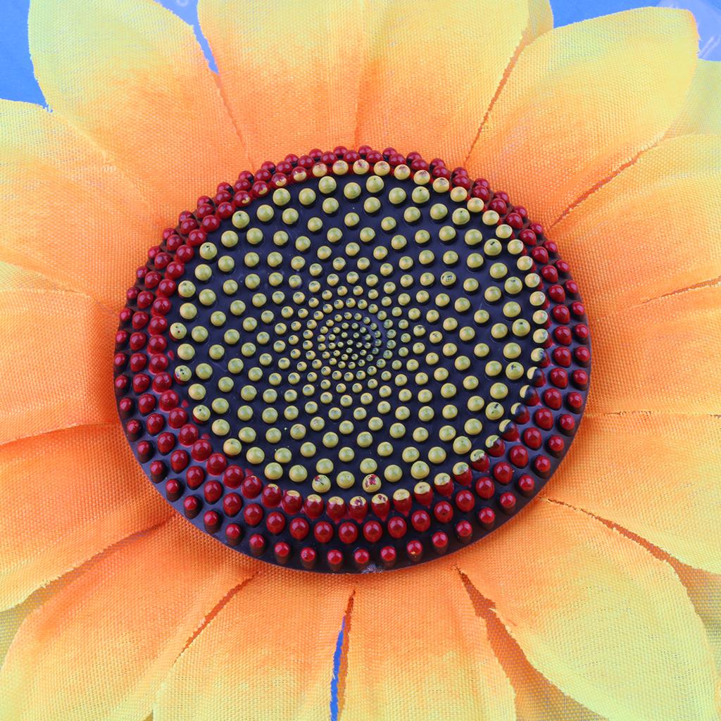 Camping Sun Flower Windmill Spinner Garden Park Decoration Ornament Blue