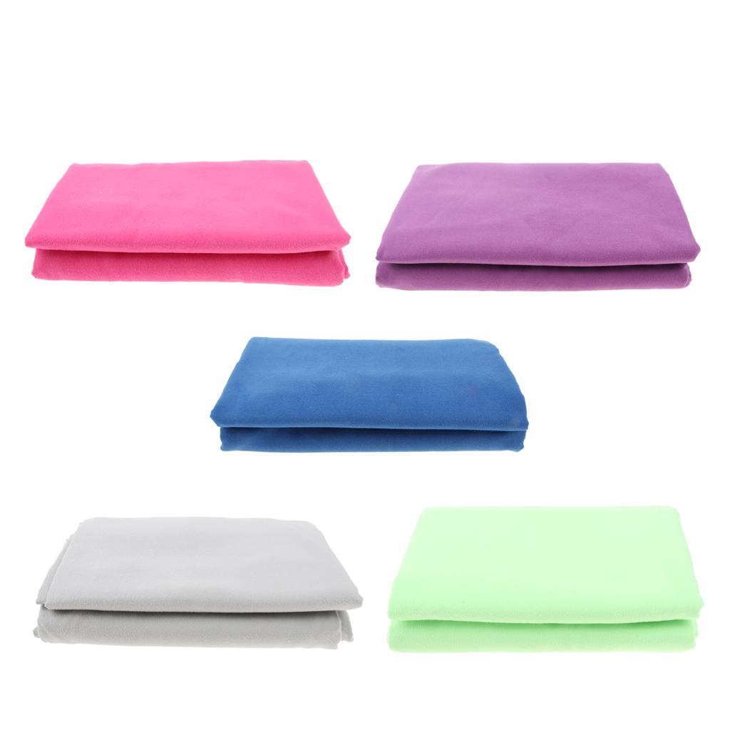Microfiber Quick   Towel Ultra Absorbent Towel Swimming Beach Blue XL