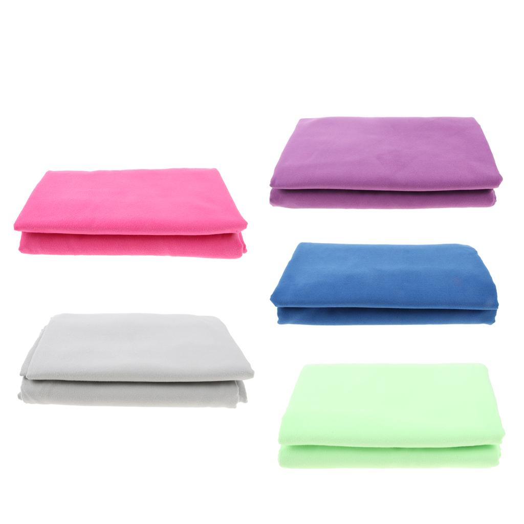 Microfiber Quick   Towel Ultra Absorbent Towel Swimming Beach Blue XL