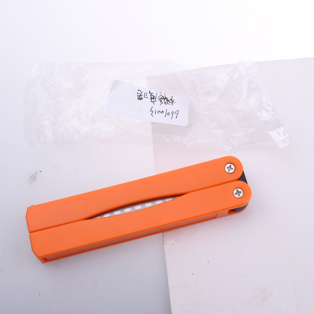 Outdoor Camping Hone Rod Burr Knife Grinder Folding Sharpening Stone