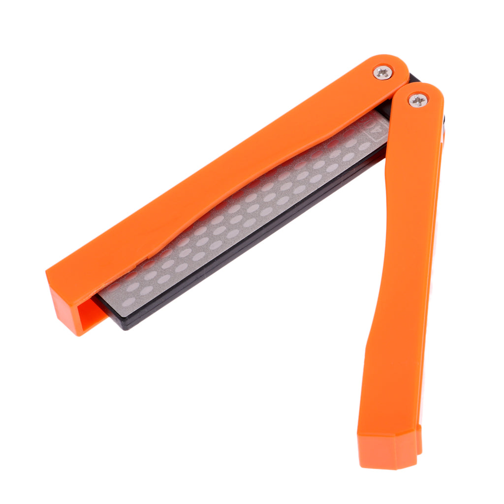 Outdoor Camping Hone Rod Burr Knife Grinder Folding Sharpening Stone